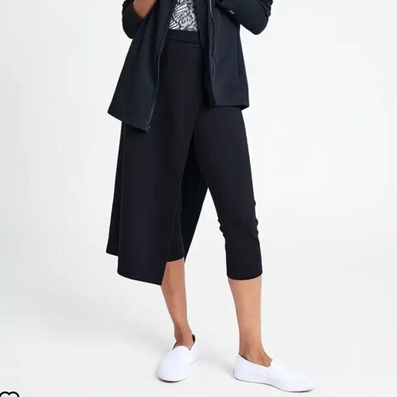 Betabrand Black Asymmetrical Leggings - Picture 14 of 14